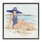 Stupell Industries Sun Bathing Beauty Framed Giclee Wall Art Design by Anne Tavoletti